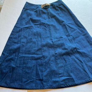 Talbots Petites Women's Blue Denim Skirt Size 8